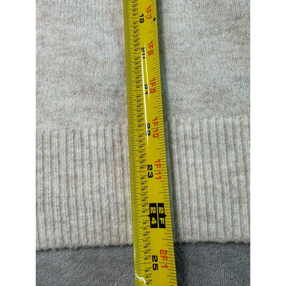 “SKI” CeCe Cozy Long Sleeve Sweater! Cream/gray L - Picture 8 of 8